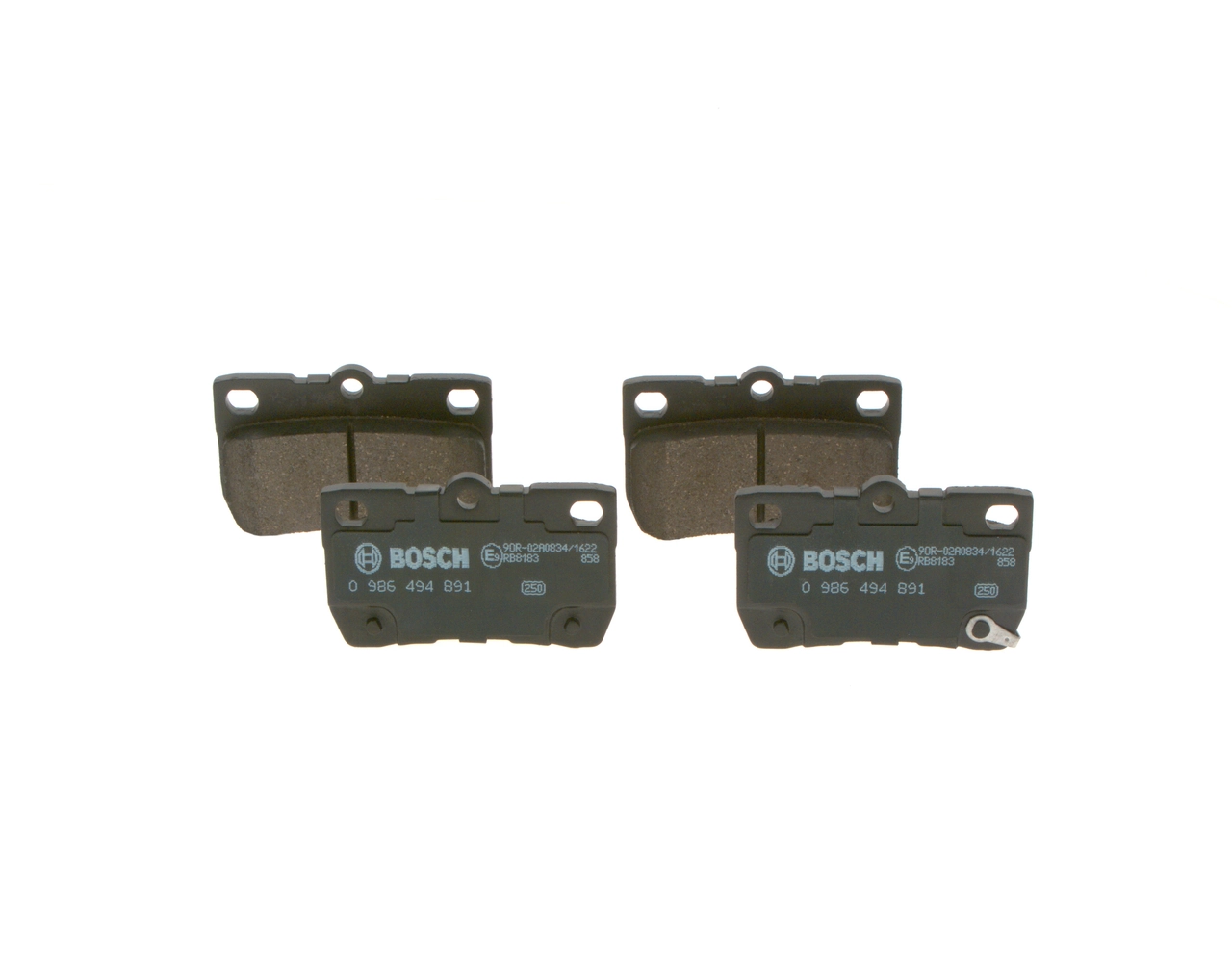 0986494891 Bosch Колодки тормозные дисковые комплект