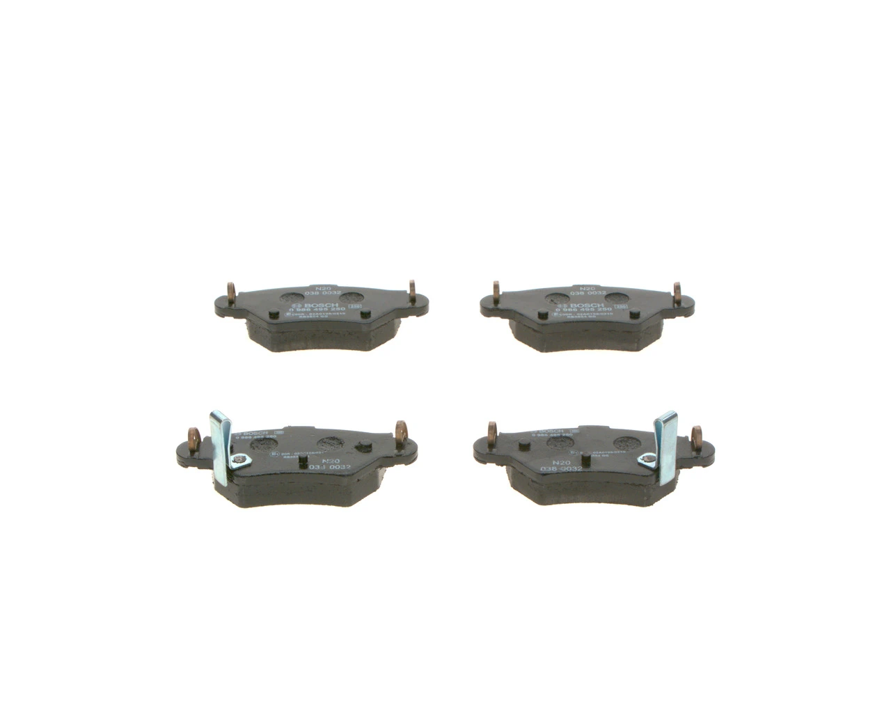 Задние тормозные колодки 0986495250 Bosch