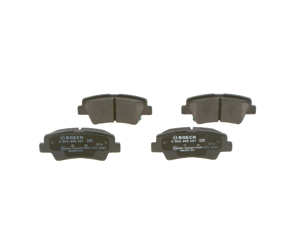 Задние дисковые колодки Bosch 0986495351