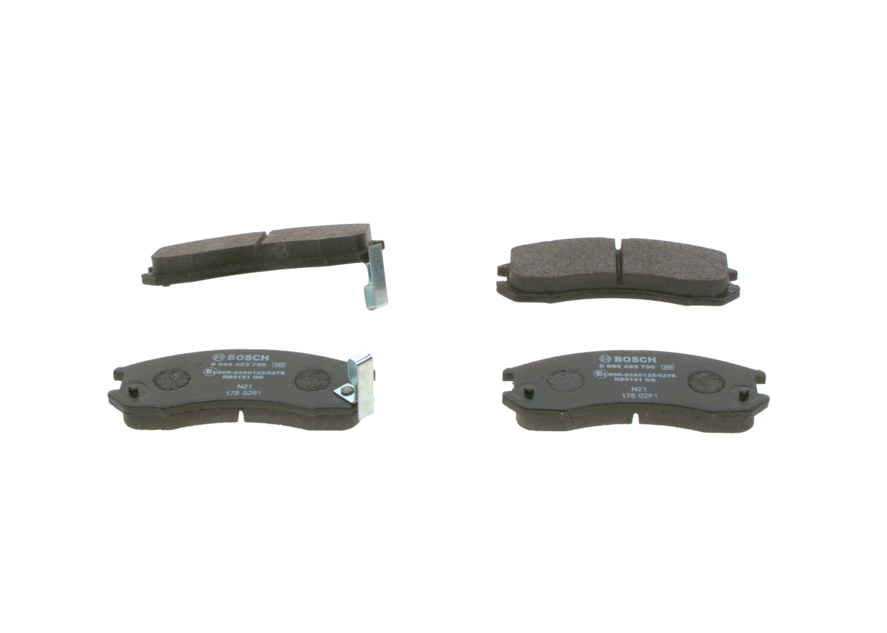 0986493790 Bosch Колодки передние