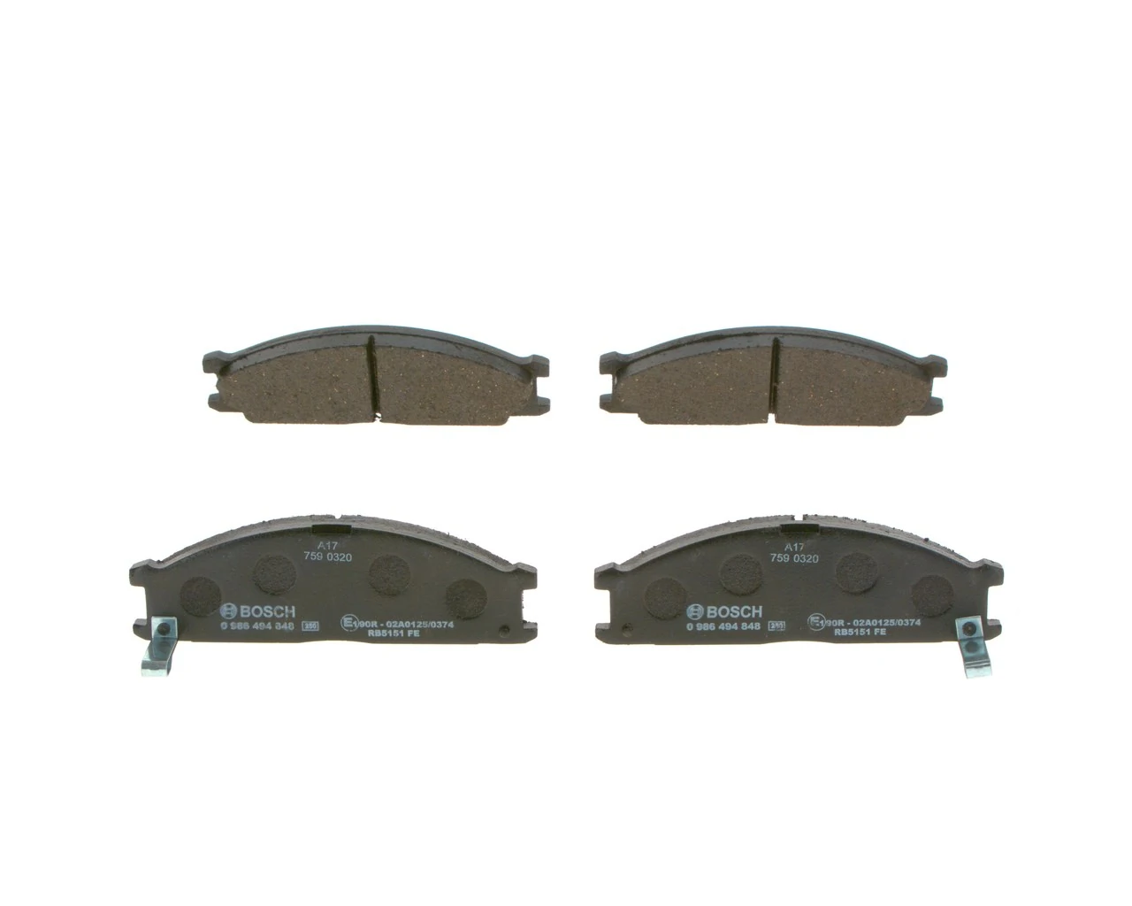Колодки Bosch 0986494848 цена, от 25.28 USD