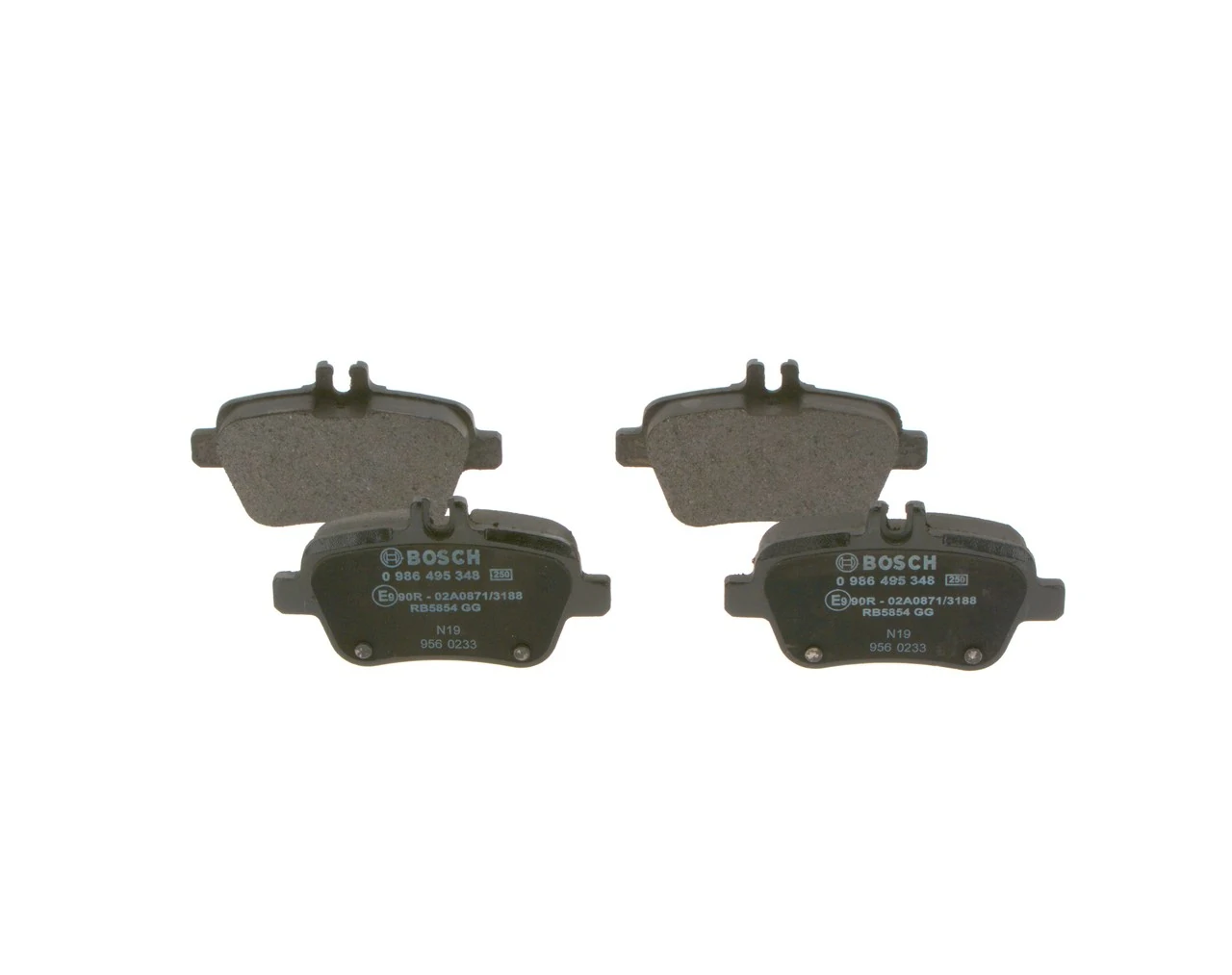 Задние тормозные колодки 0986495348 Bosch