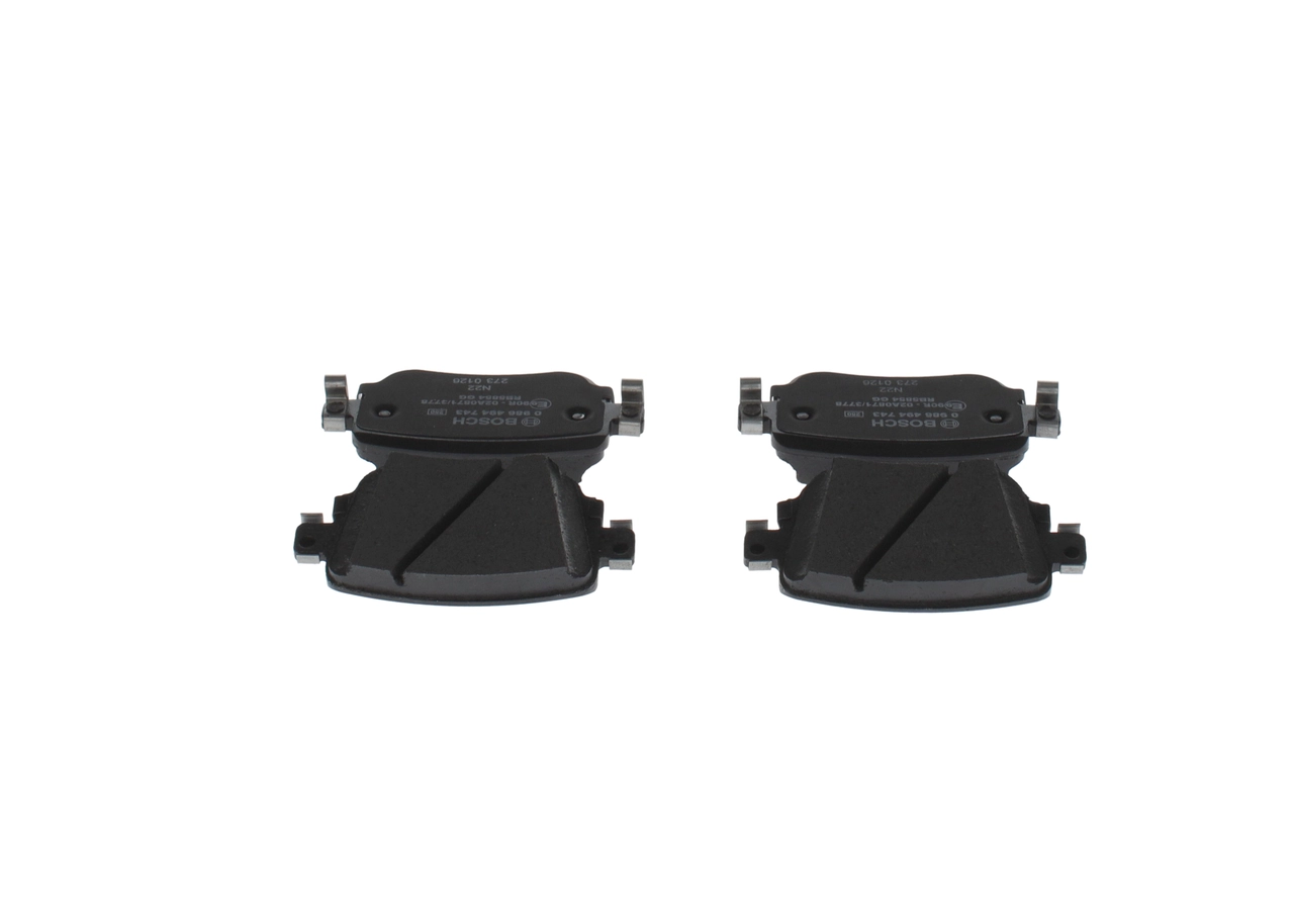 Купить 0986494743 Bosch Колодки тормозные задние, дисковые
