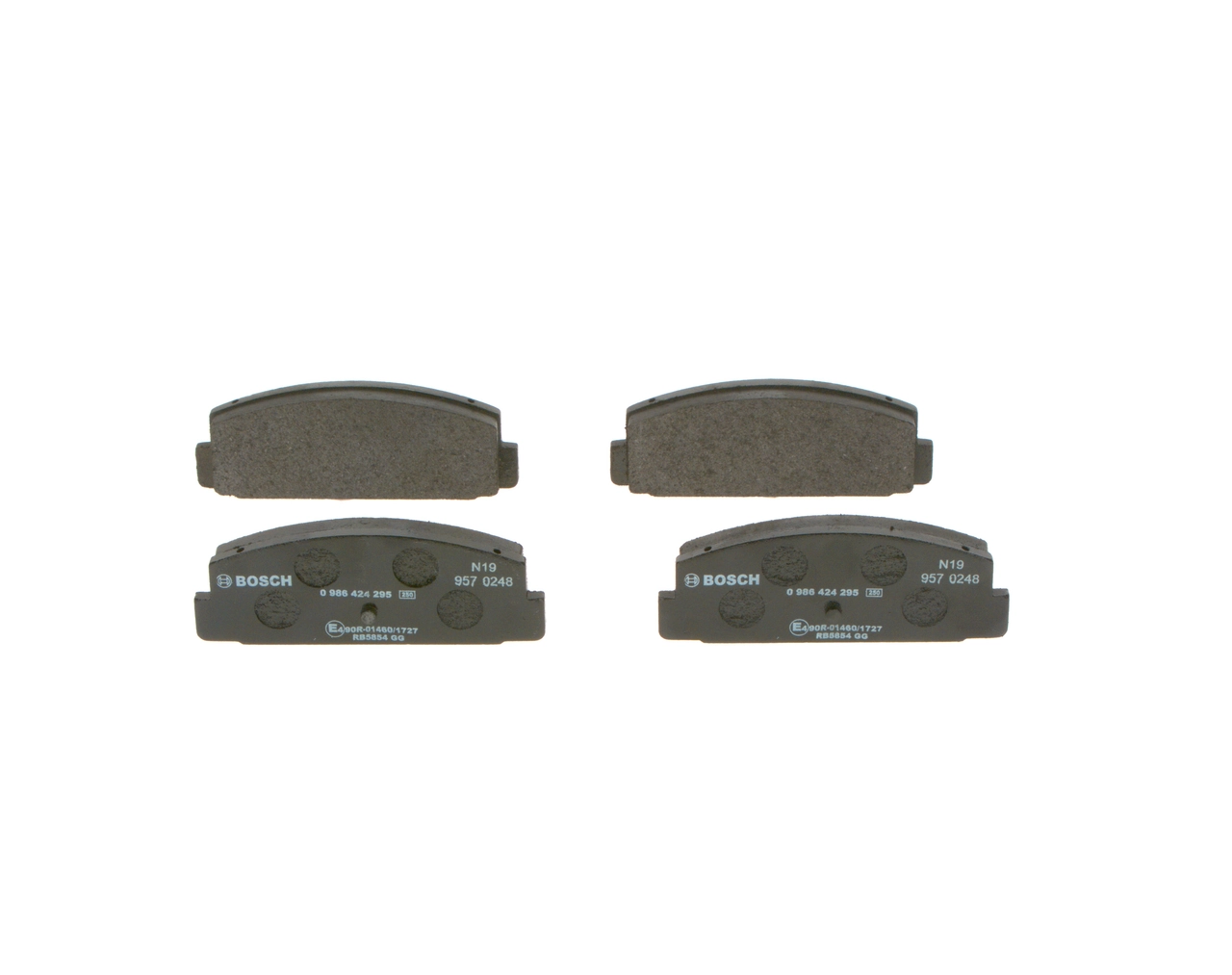 Колодки тормозные задние дисковые BOSCH 0986424295