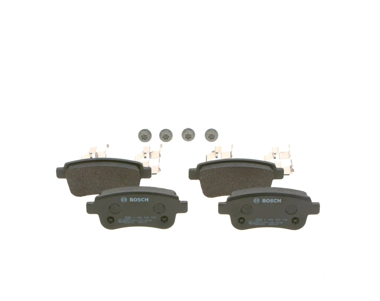 Задние тормозные колодки 0986494735 Bosch
