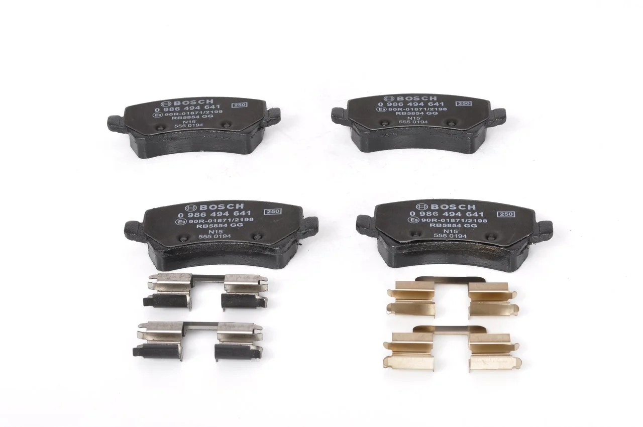 Купить 0986494641 Bosch Колодки тормозные задние, дисковые