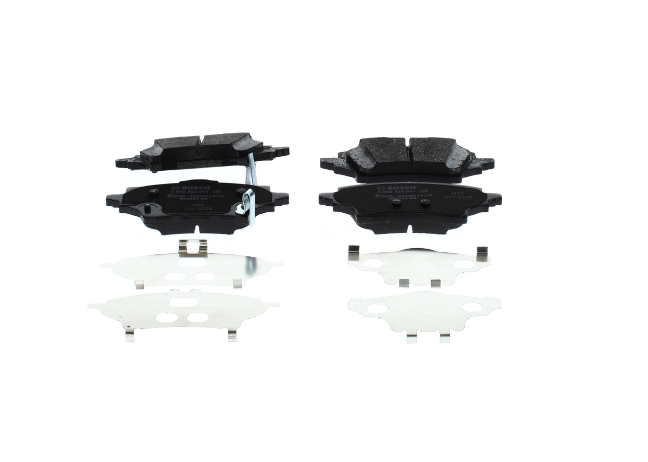 Купить 0986424911 Bosch Колодки тормозные задние, дисковые