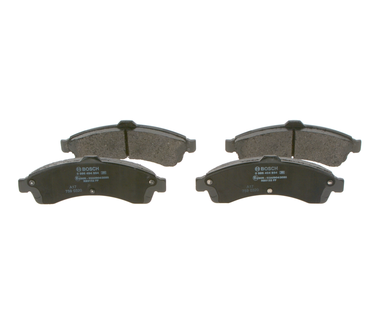 Купить 0986494854 Bosch Колодки тормозные