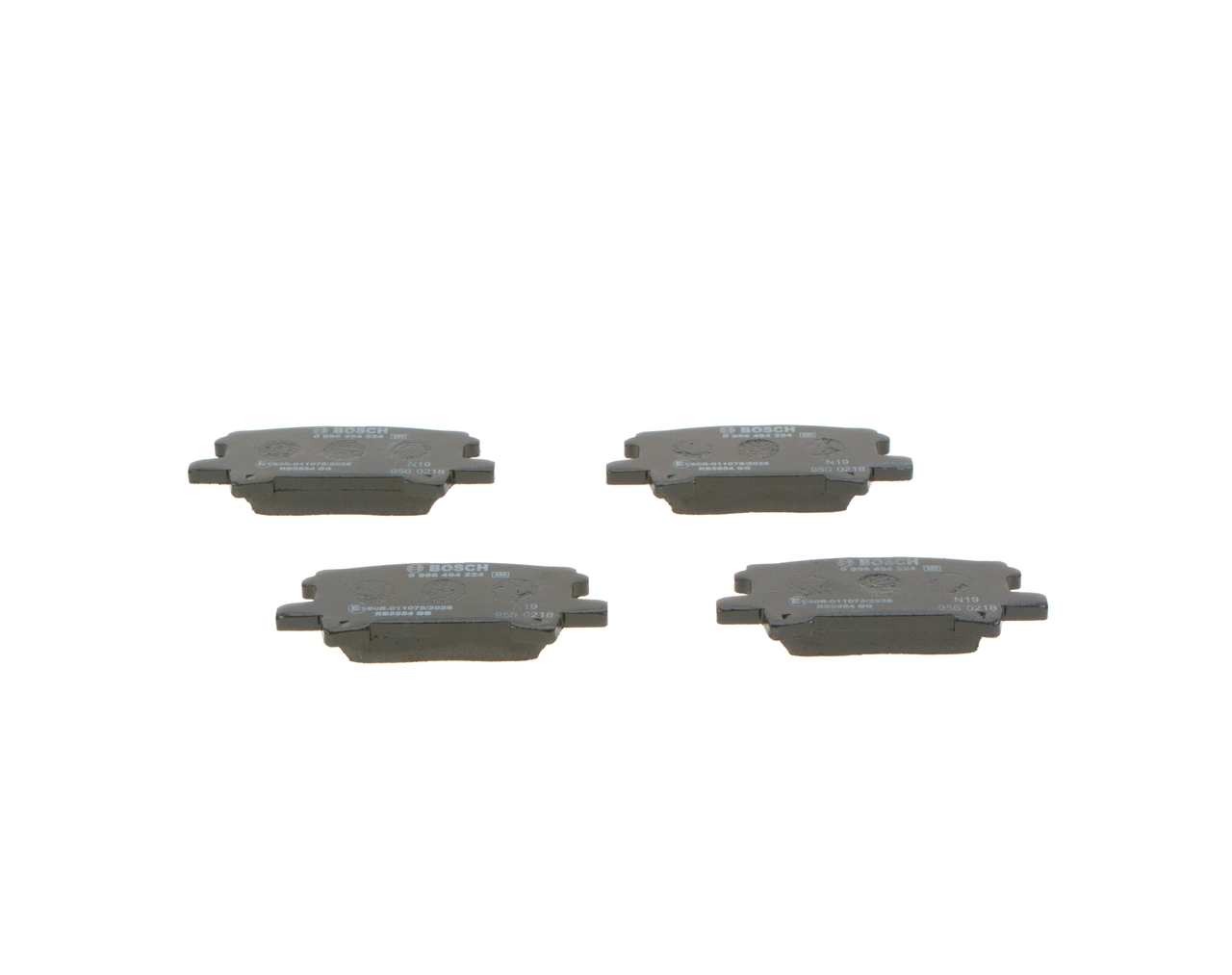Купить 0986494224 Bosch Колодки тормозные задние, дисковые