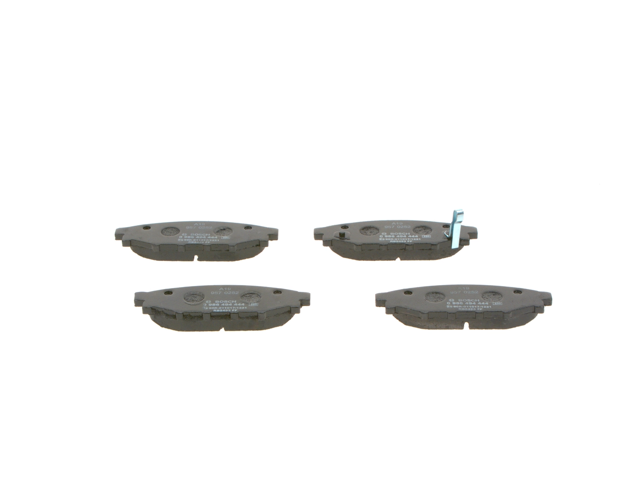 Задние тормозные колодки 0986494444 Bosch