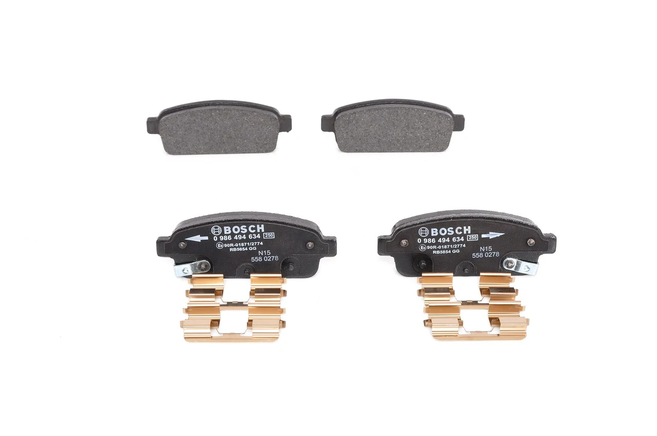 Купить 0986494634 Bosch Колодки тормозные задние, дисковые