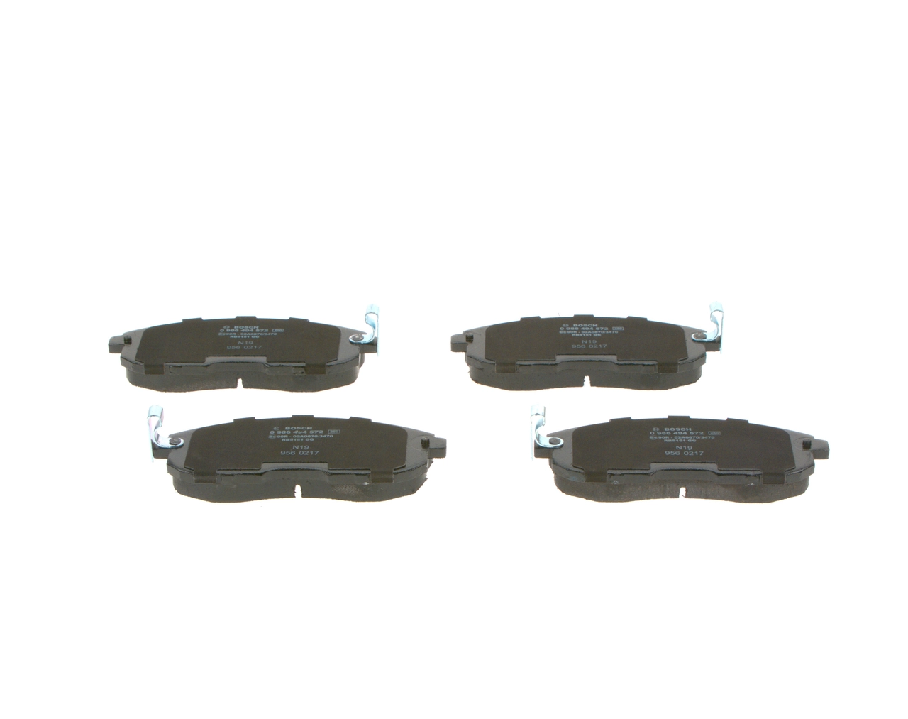 Передние тормозные колодки 0986494572 Bosch