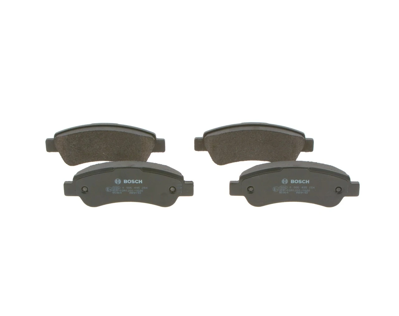 0986495254 Bosch Колодки тормозные дисковые комплект