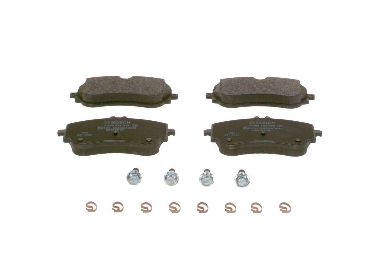 Купить 0986424875 Bosch Колодки тормозные задние, дисковые
