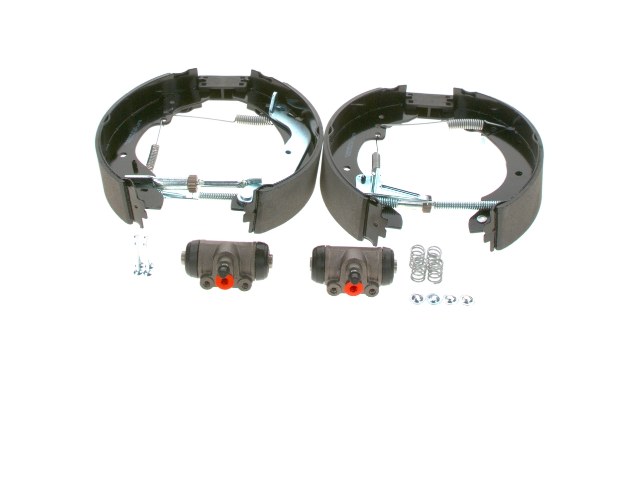 Купить 0204114508 Bosch Колодки тормозные задние барабанные, в сборе с цилиндрами, комплект