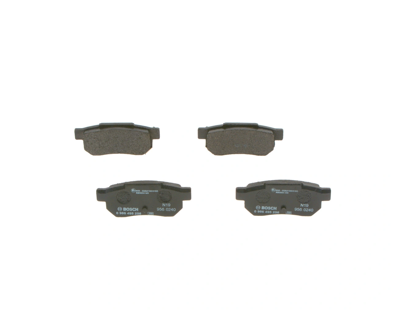 Задние тормозные колодки 0986495256 Bosch