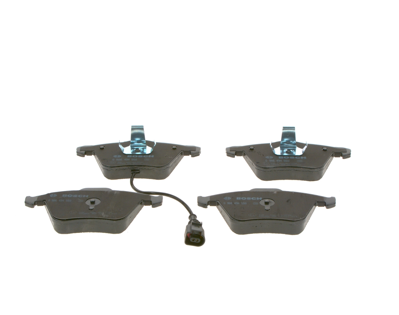 Передние тормозные колодки 0986494550 Bosch