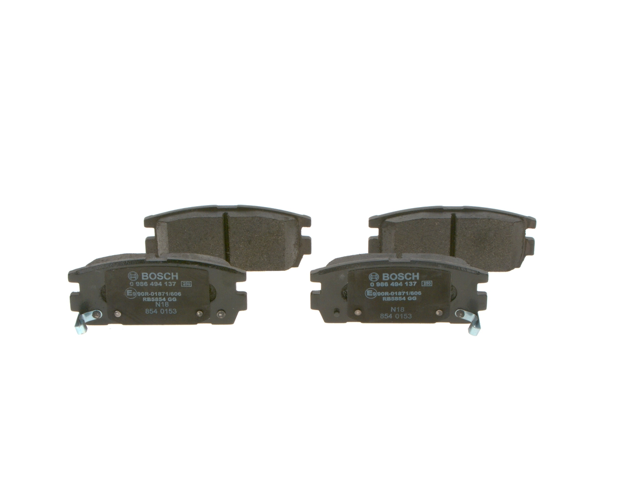 Задние тормозные колодки 0986494137 Bosch