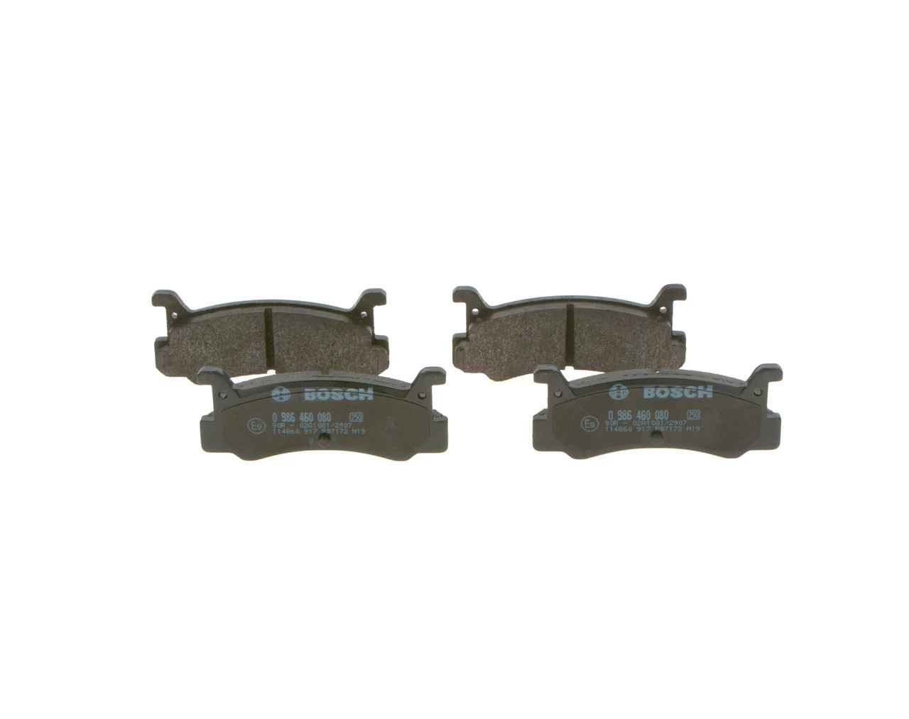 Задние тормозные колодки 0986460080 Bosch