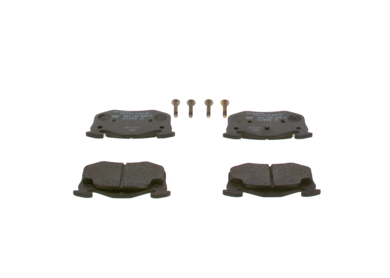 Sapatas do freio traseiras de disco Renault Clio 1 BC57, 5357