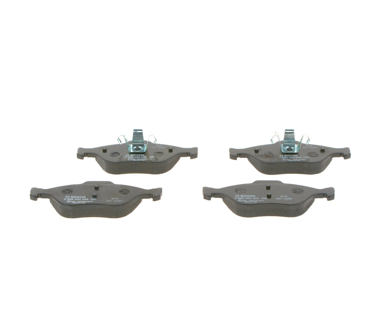 Купить 0986495220 Bosch Колодки тормозные