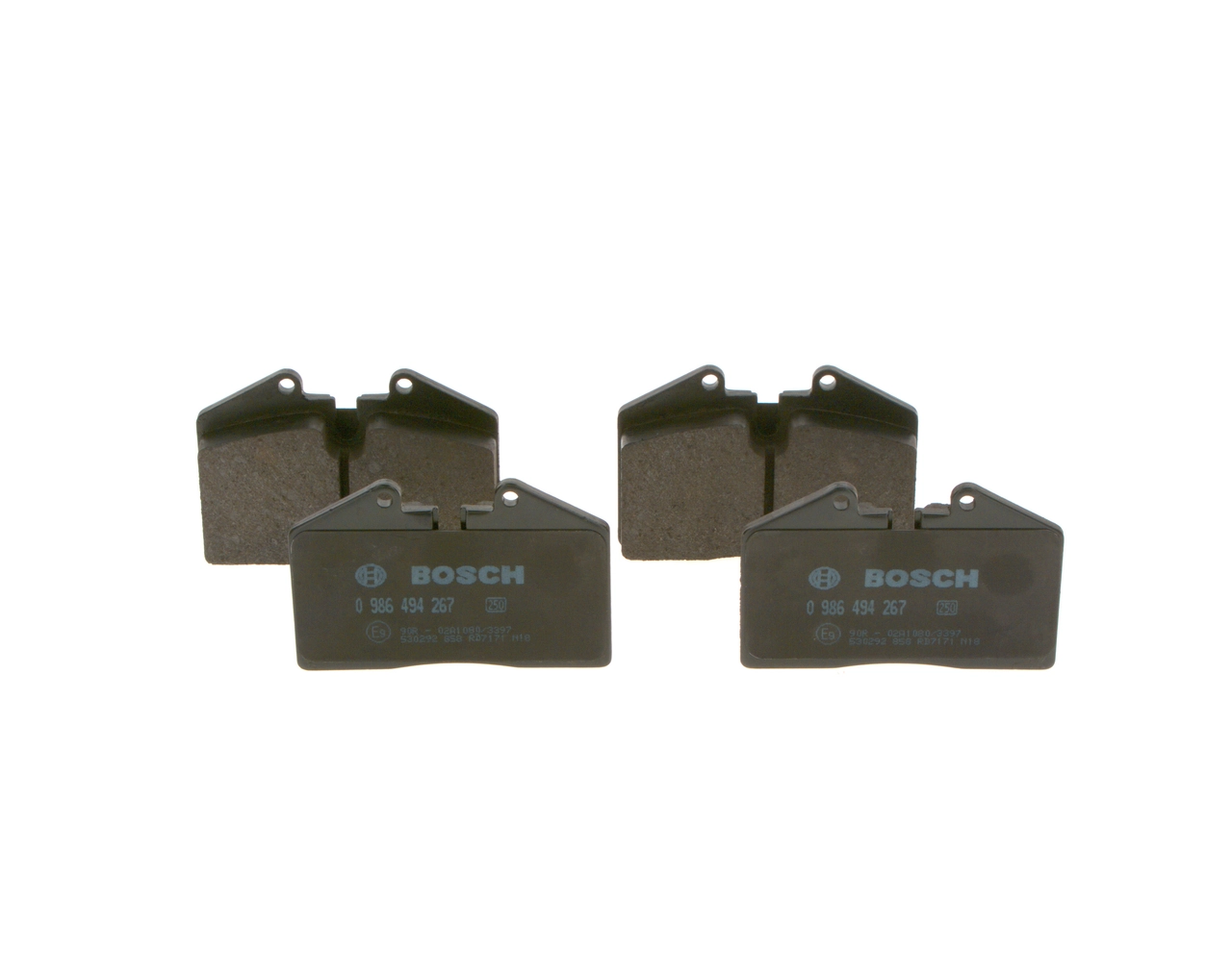 0986494267 Bosch Колодки тормозные дисковые комплект