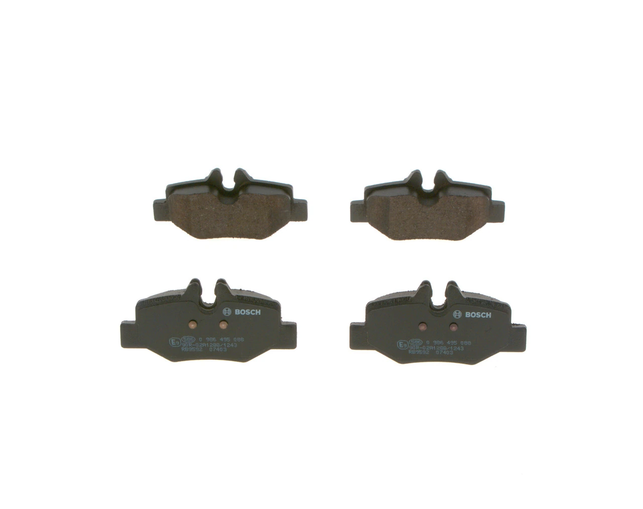 Задние дисковые колодки Bosch 0986495088