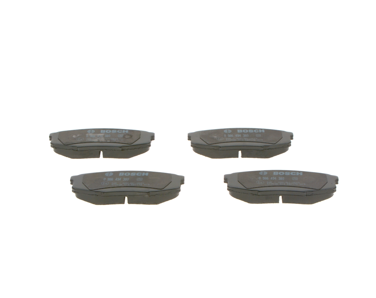 0986494380 Bosch Колодки тормозные дисковые комплект