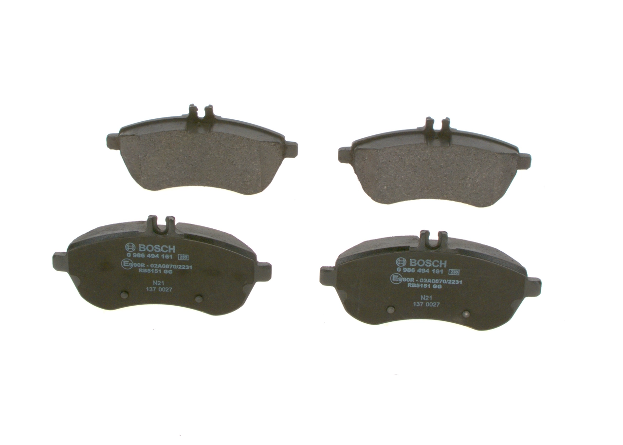 Купить 0986494161 Bosch Колодки тормозные