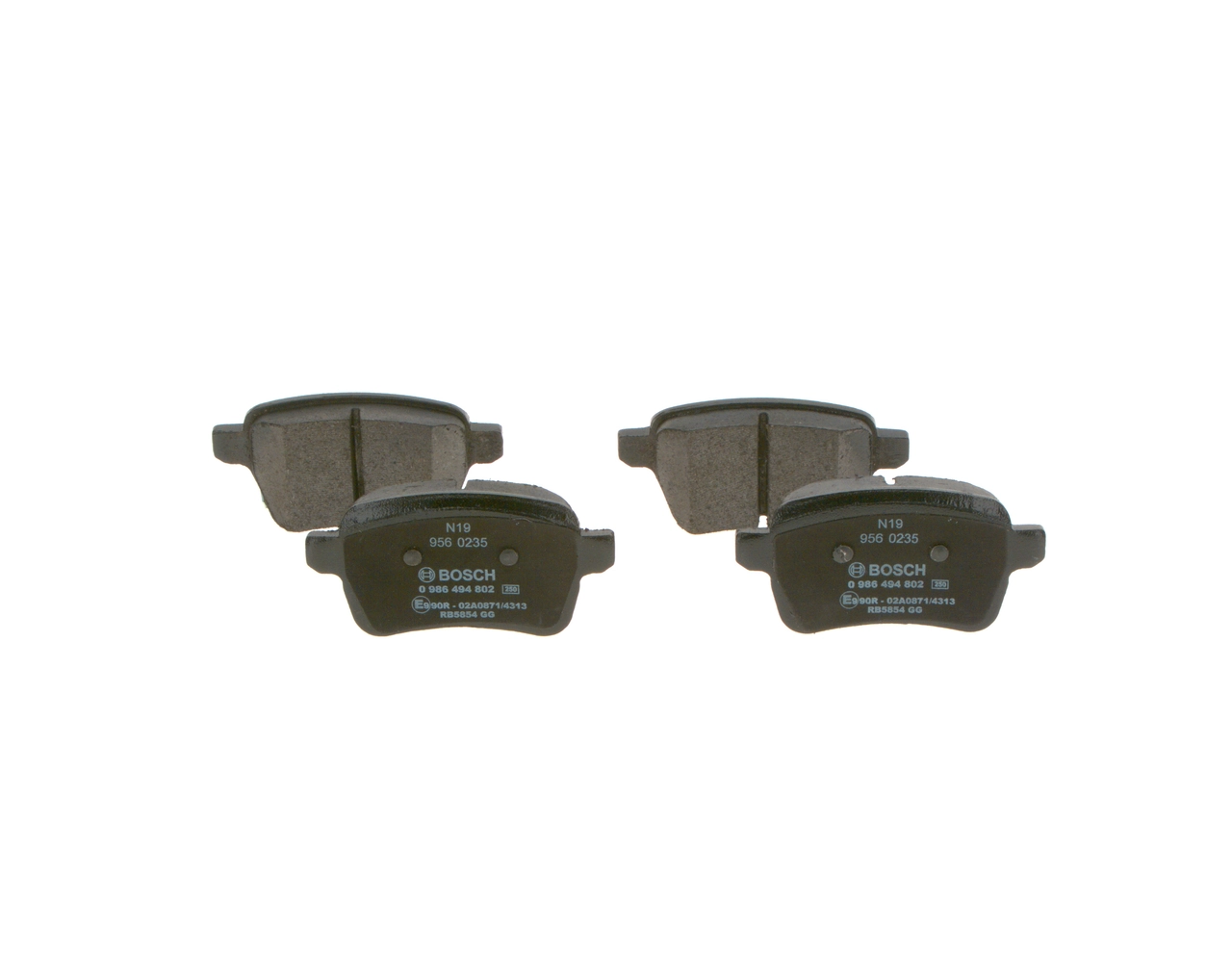 0986494802 Bosch Колодки тормозные дисковые комплект