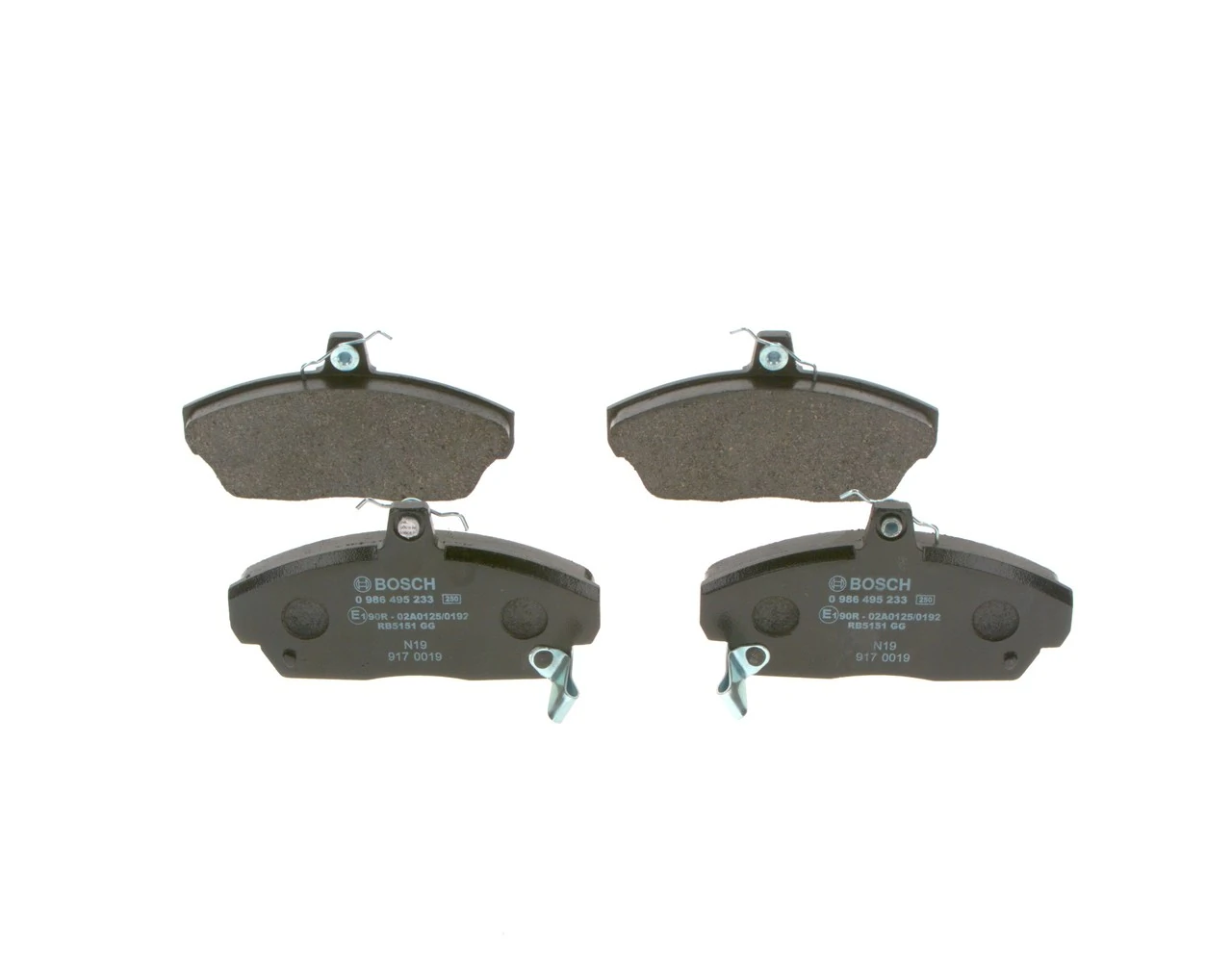 Колодки Bosch 0986495233 цена, от 20.45 USD