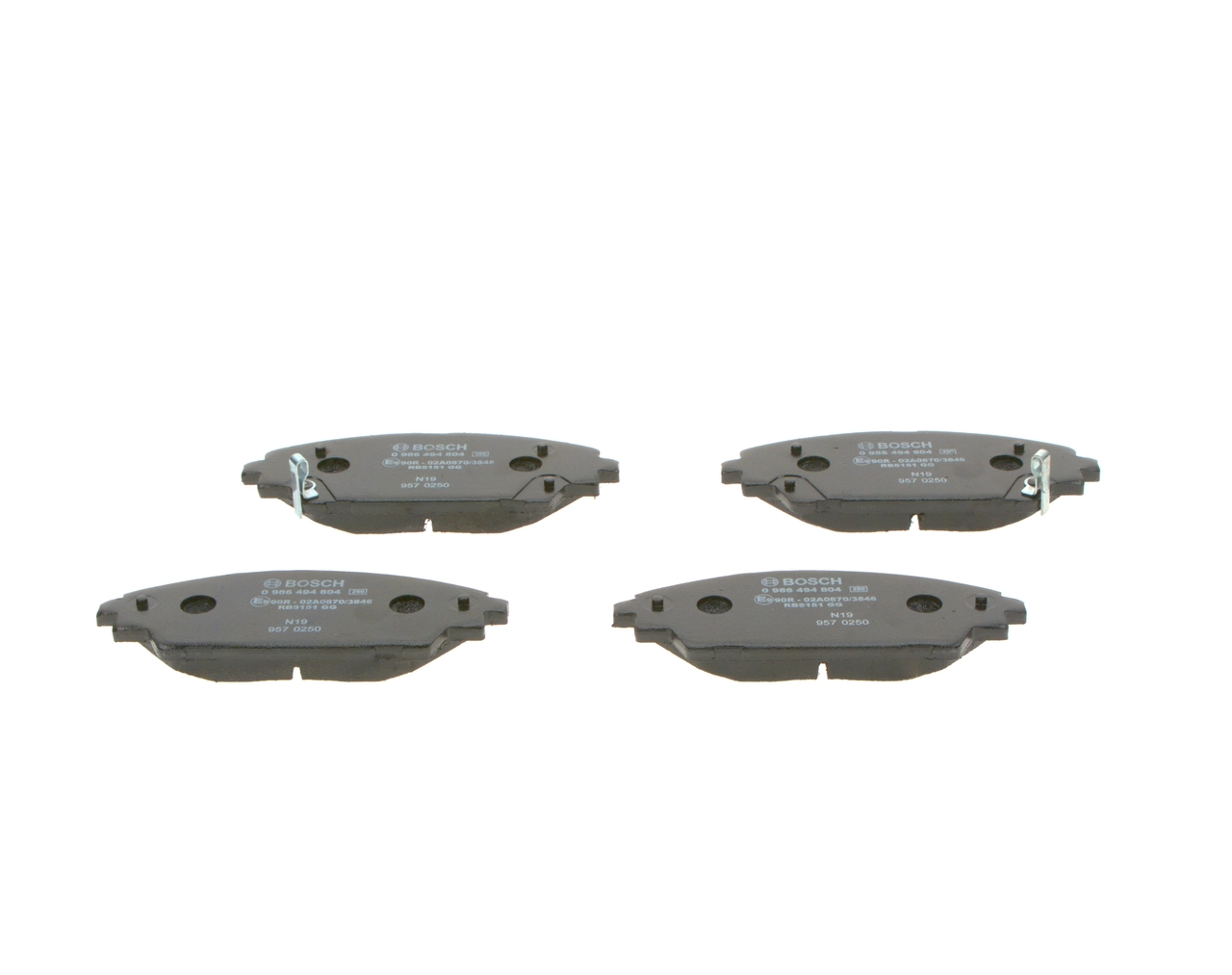 0986494804 Bosch Колодки передние