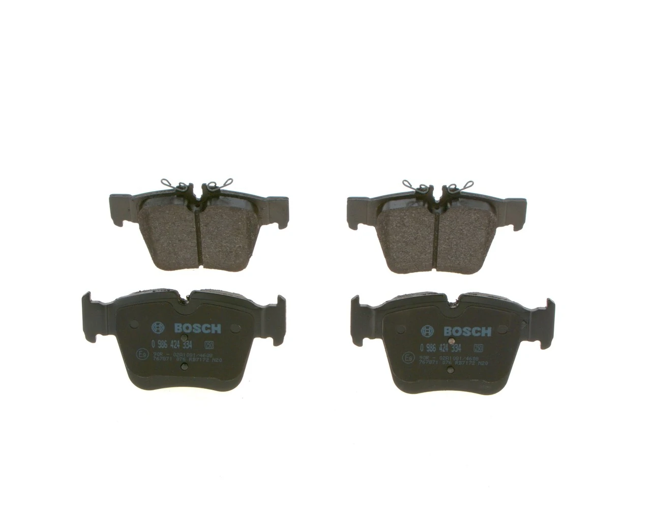 Задние тормозные колодки 0986424334 Bosch