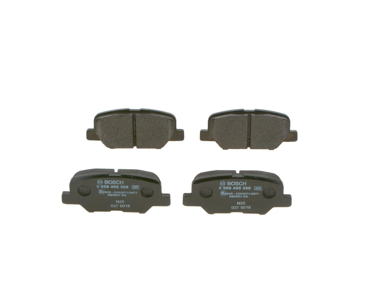 Задние тормозные колодки 0986495358 Bosch