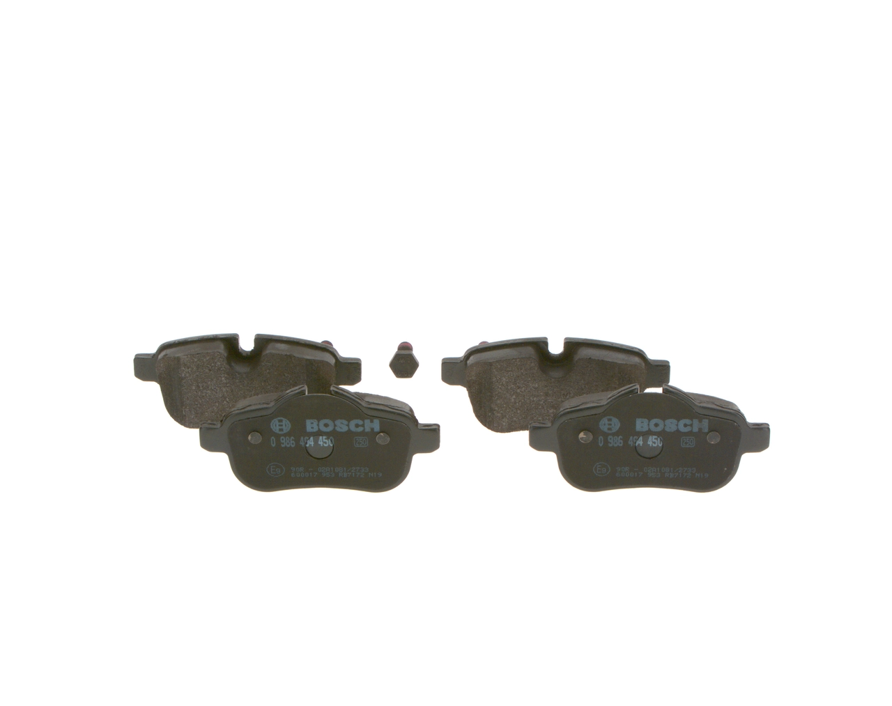Купить 0986494450 Bosch Колодки тормозные задние, дисковые