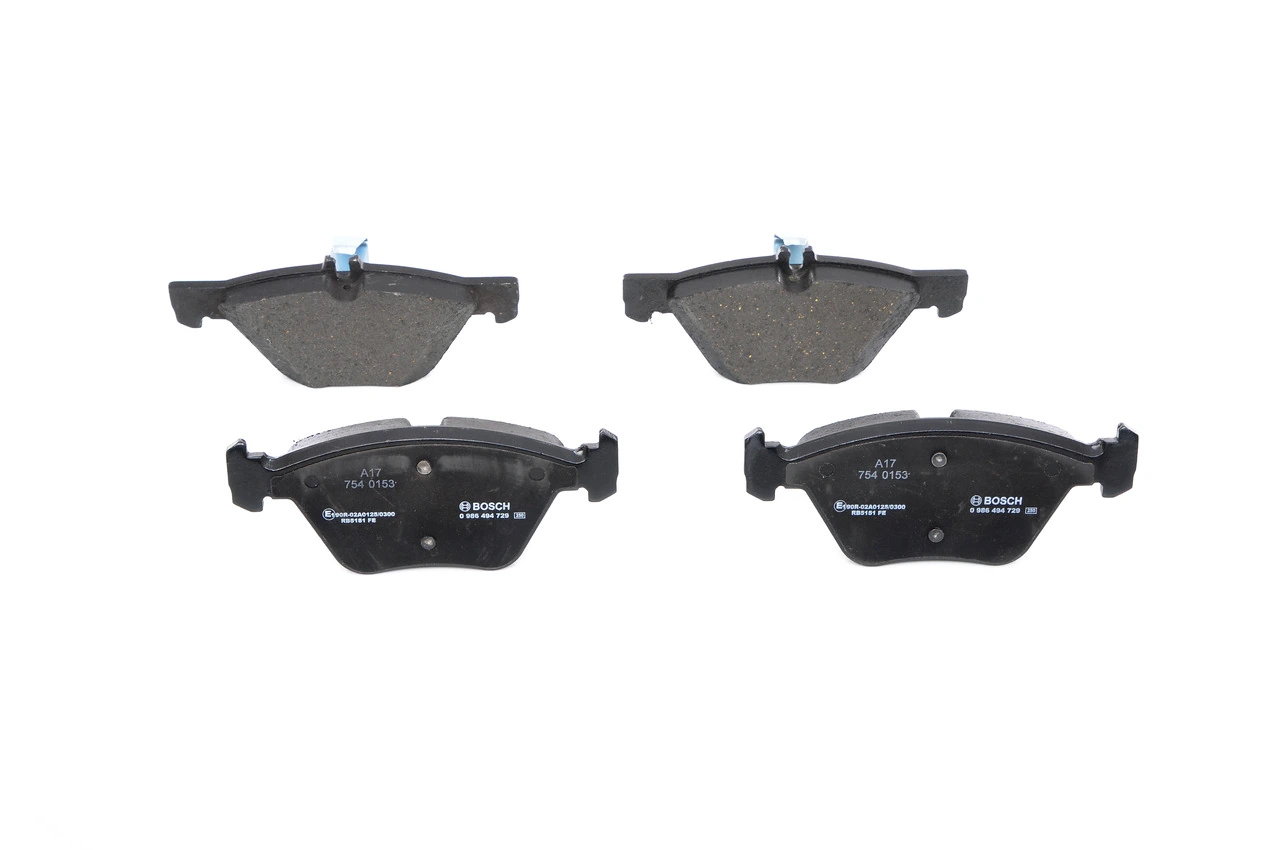 Передние тормозные колодки 0986494729 Bosch