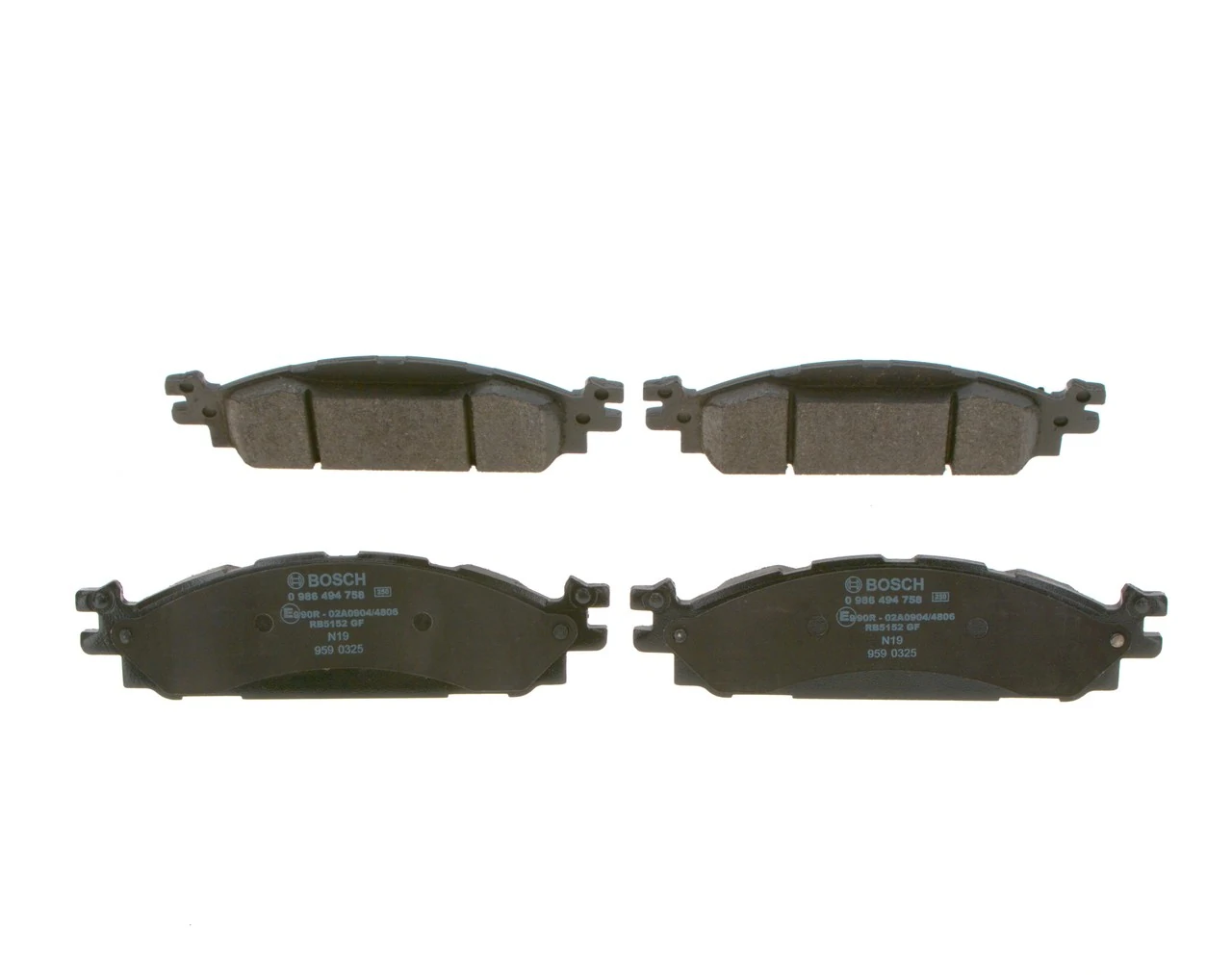 Купить 0986494758 Bosch Колодки тормозные