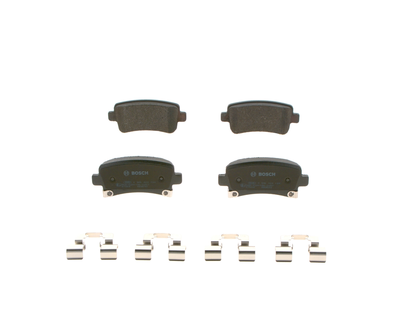 Купить 0986424124 Bosch Колодки тормозные задние, дисковые