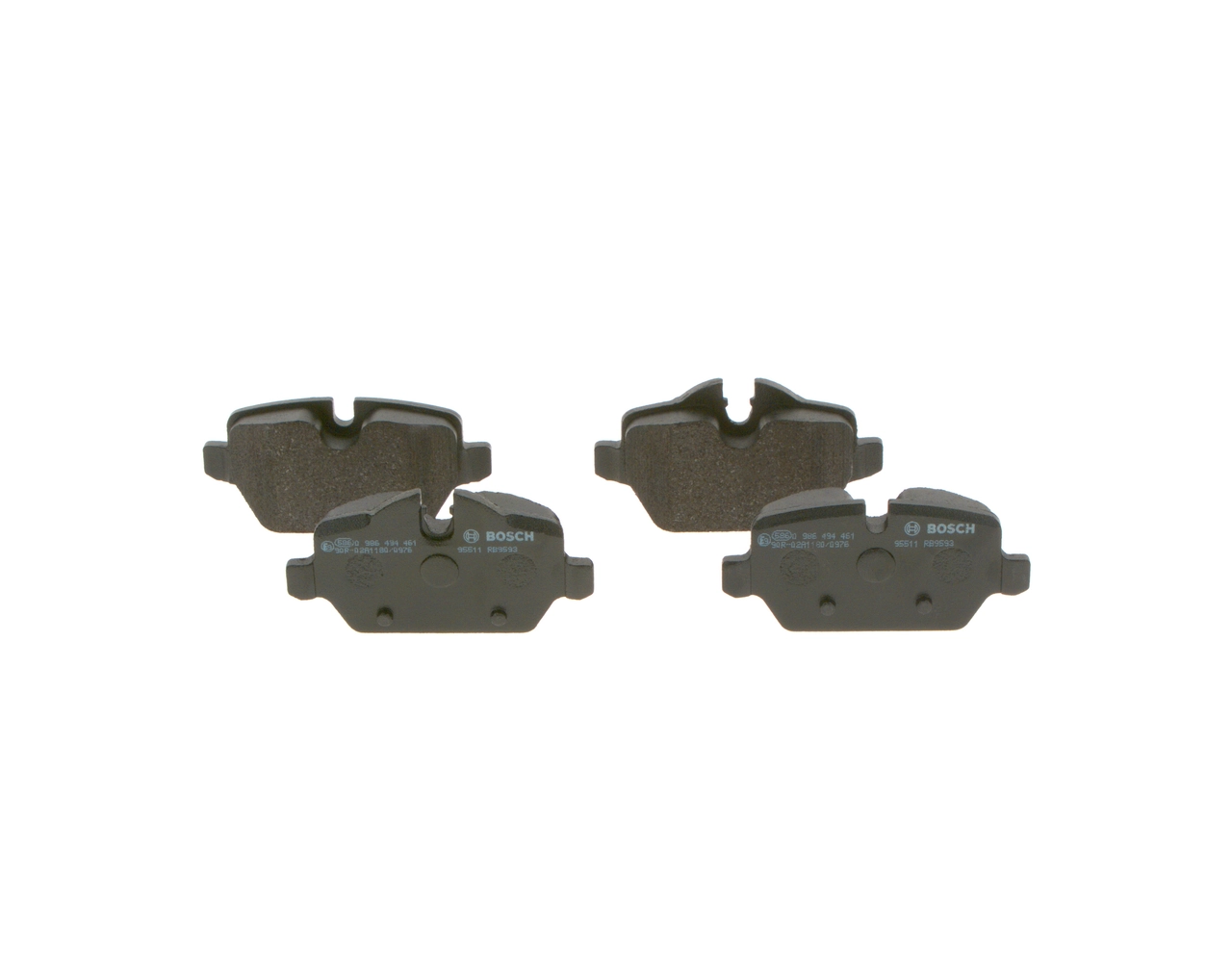 Купить 0986494461 Bosch Колодки тормозные задние, дисковые