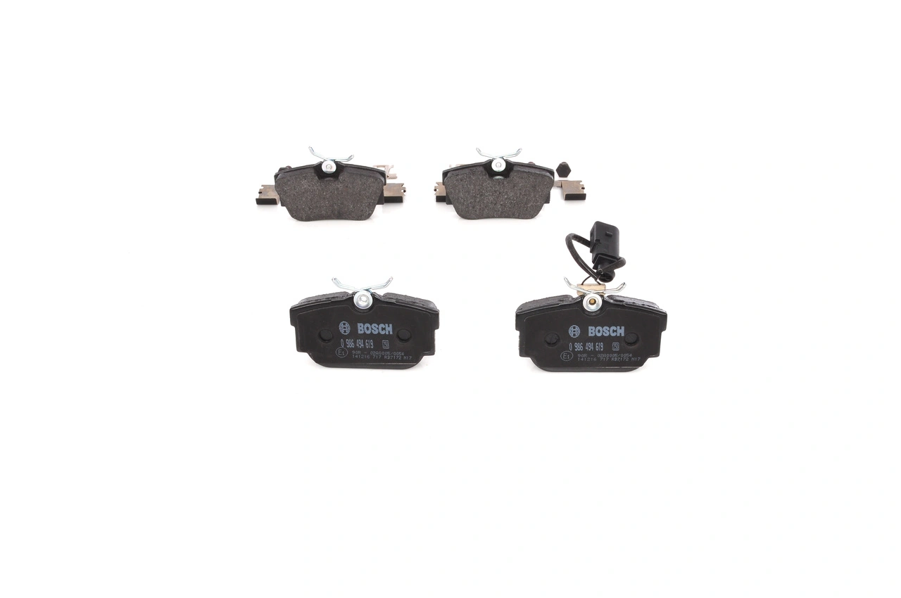 Задние тормозные колодки 0986494619 Bosch