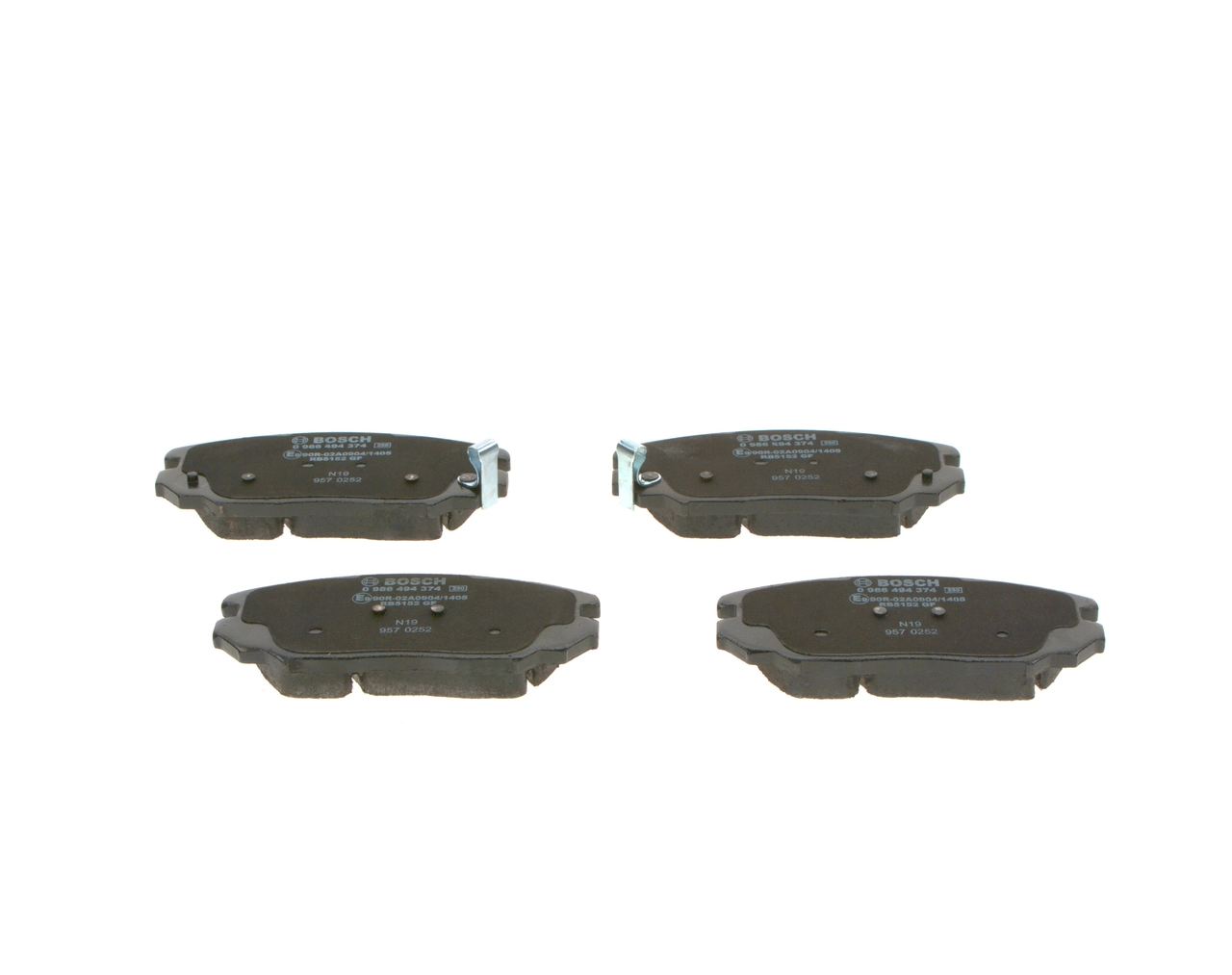 0986494374 Bosch Колодки передние