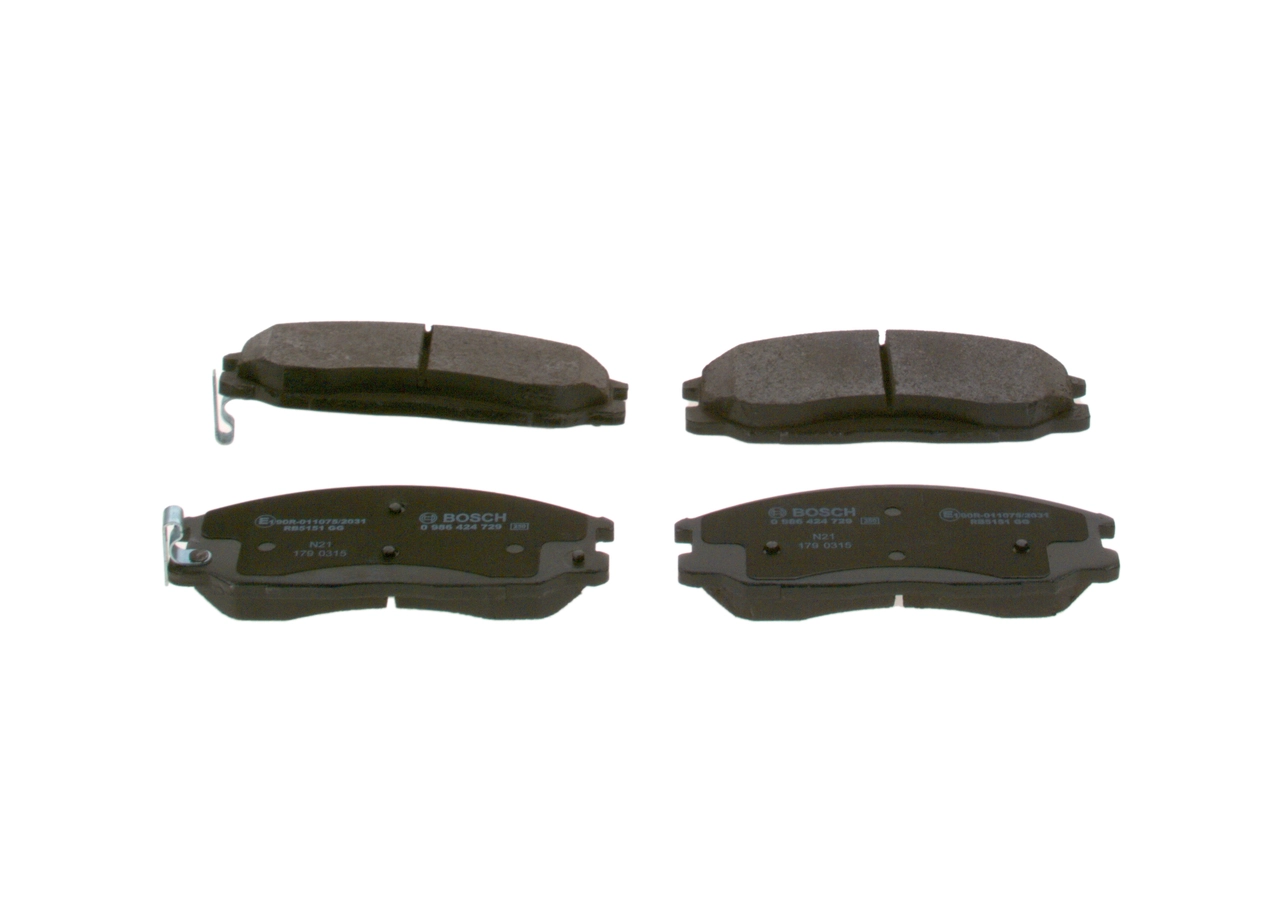 Купить 0986424729 Bosch Колодки тормозные