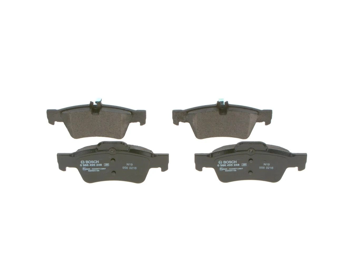 0986495248 Bosch Колодки тормозные дисковые комплект