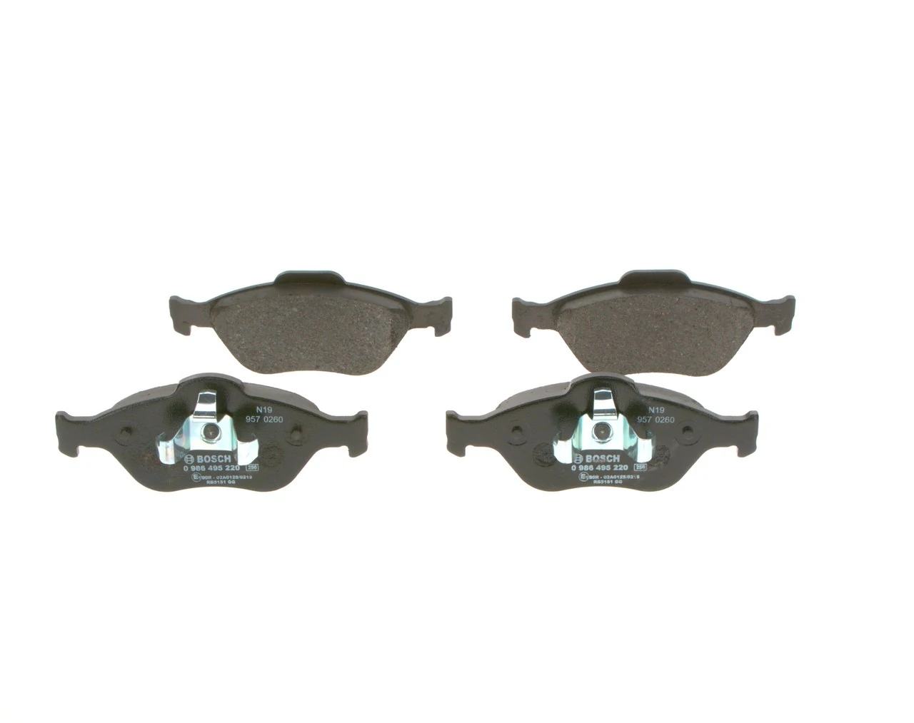0986495220 Bosch Колодки передние