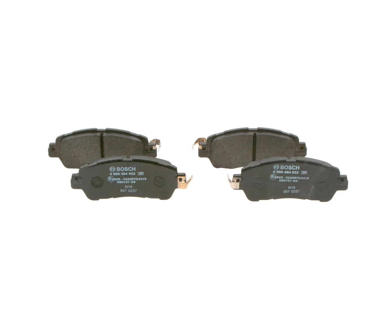Колодки Bosch 0986494832 цена, от 29.62 USD