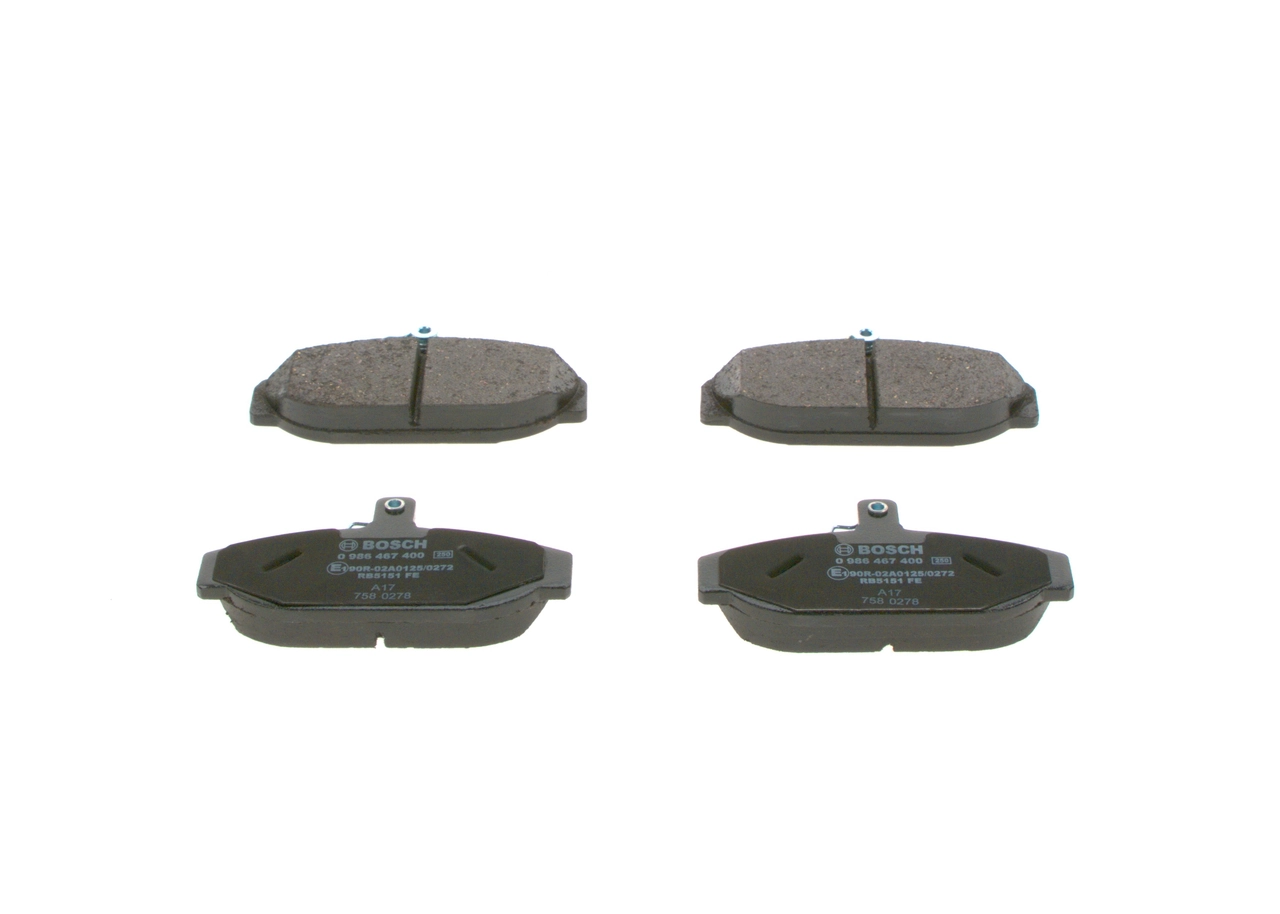 0986467400 Bosch Колодки передние