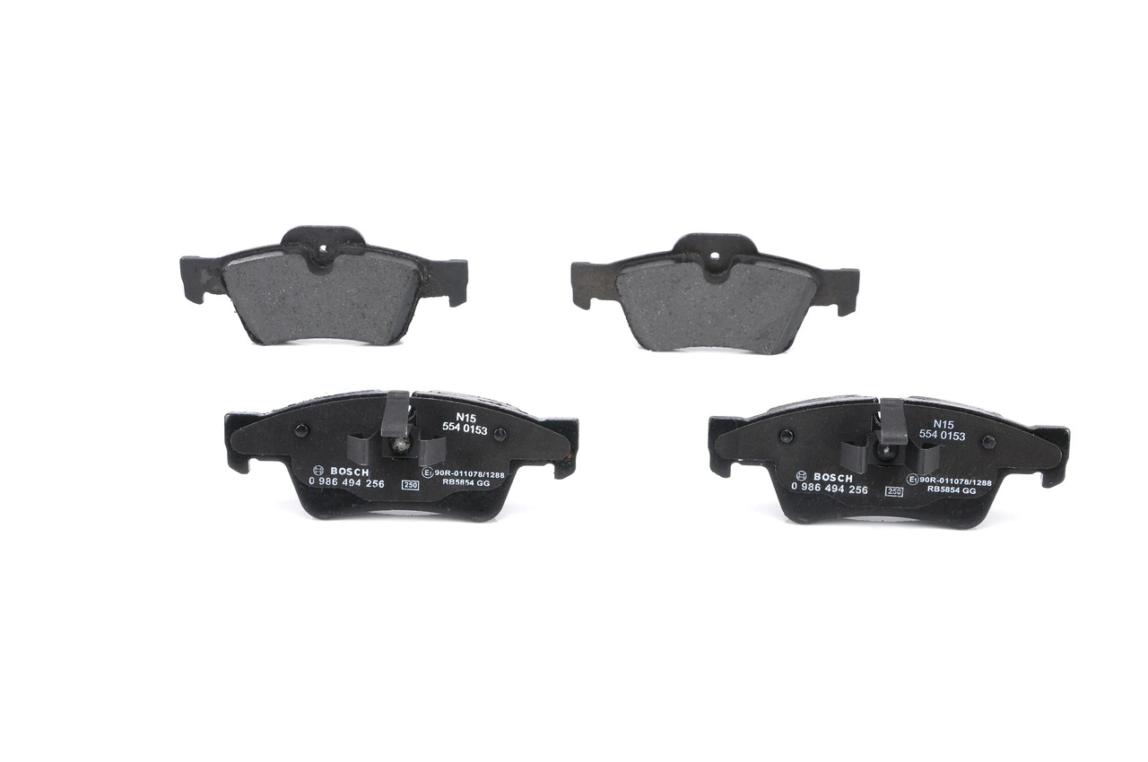 Купить 0986494256 Bosch Колодки тормозные задние, дисковые