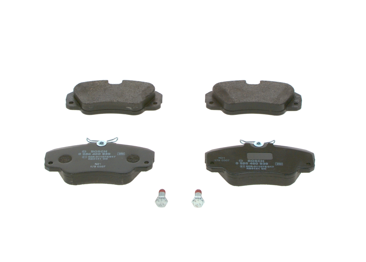 Купить 0986460939 Bosch Колодки тормозные
