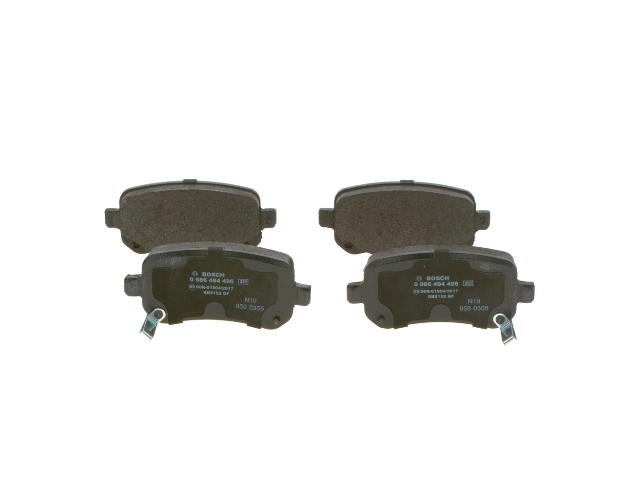 Задние дисковые колодки Bosch 0986494496