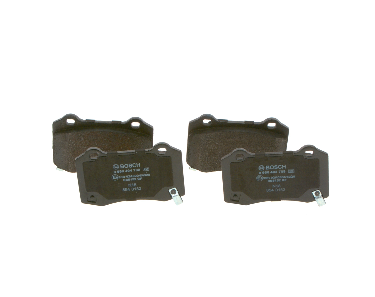 Купить 0986494708 Bosch Колодки тормозные задние, дисковые